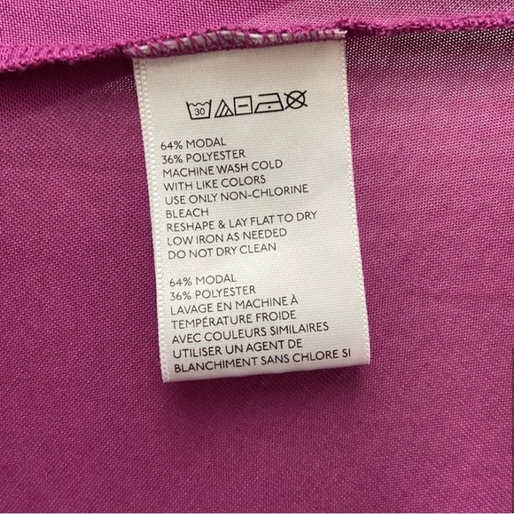 Women’s Kimchi Blue Off-The-Shoulder pink/purple flowy long-sleeves blouse. Sz S - Picture 6 of 8